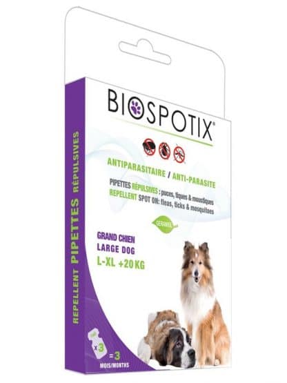 naravne ampule za pse proti bolham klopom in komarjem geraniol biospotix
