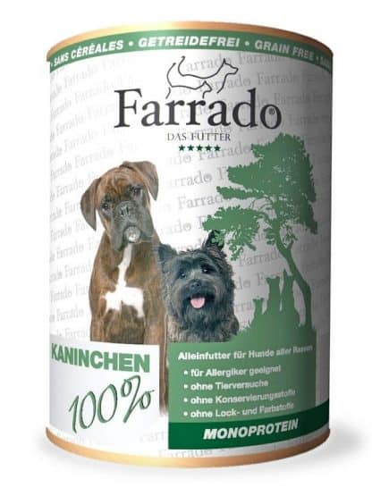 Farrado pasja konzerva 100% meso kunec brez dodatkov za alergike