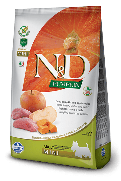 hrana za pse N&D svinjina in buča mini