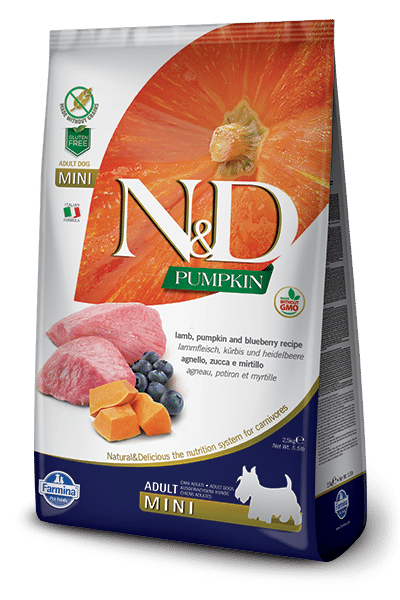 N&D hrana za pse jagnjetina in buča mini