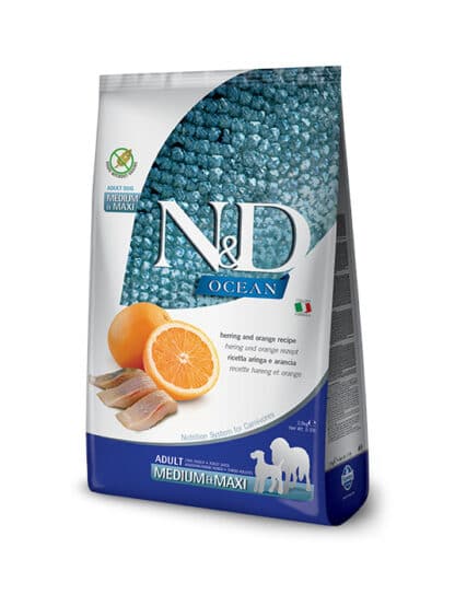 N&D PRIME Riba & pomaranča medium maxi
