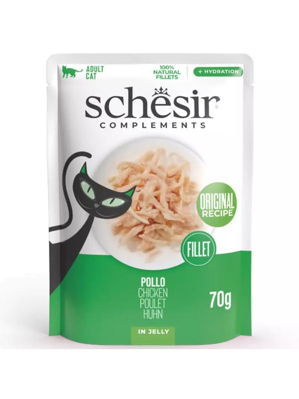 schesir vrečka za mačke piščančji fileji piščanec mokra hrana za mačke