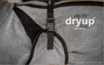 Action factory dryup zip-fit plašč na štiri noge - siv - slika 4