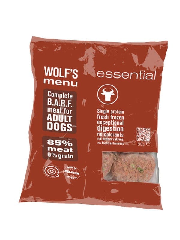 wolfs menu barf govedina