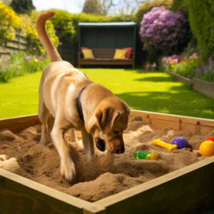 zakaj pes koplje po vrtu