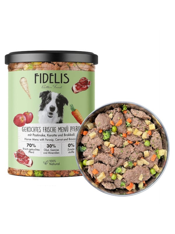 kuhan obrok za psa konj s pastinakom