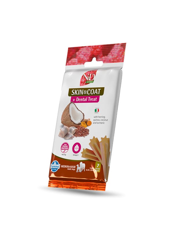 N&D dentalna palčka sled kurkuma in kokos