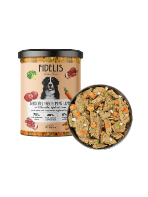 fidelis kuhana hrana za pse jagnjetina in sladki krompir