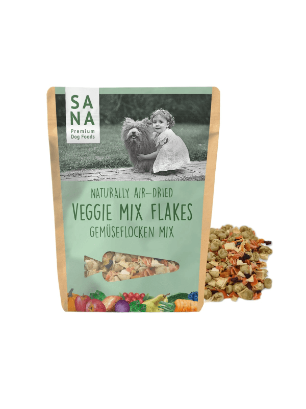 zelenjavni kosmiči za psa dodatek surovi hrani