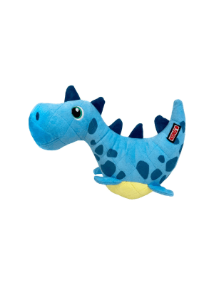 kong igrača za psa dinozaver moder plišasta mehka pasja igrača